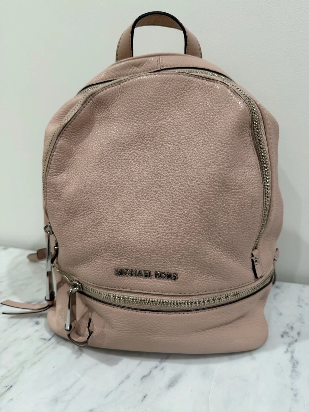 Michael Kors Blush Pink Leather Mini Backpack